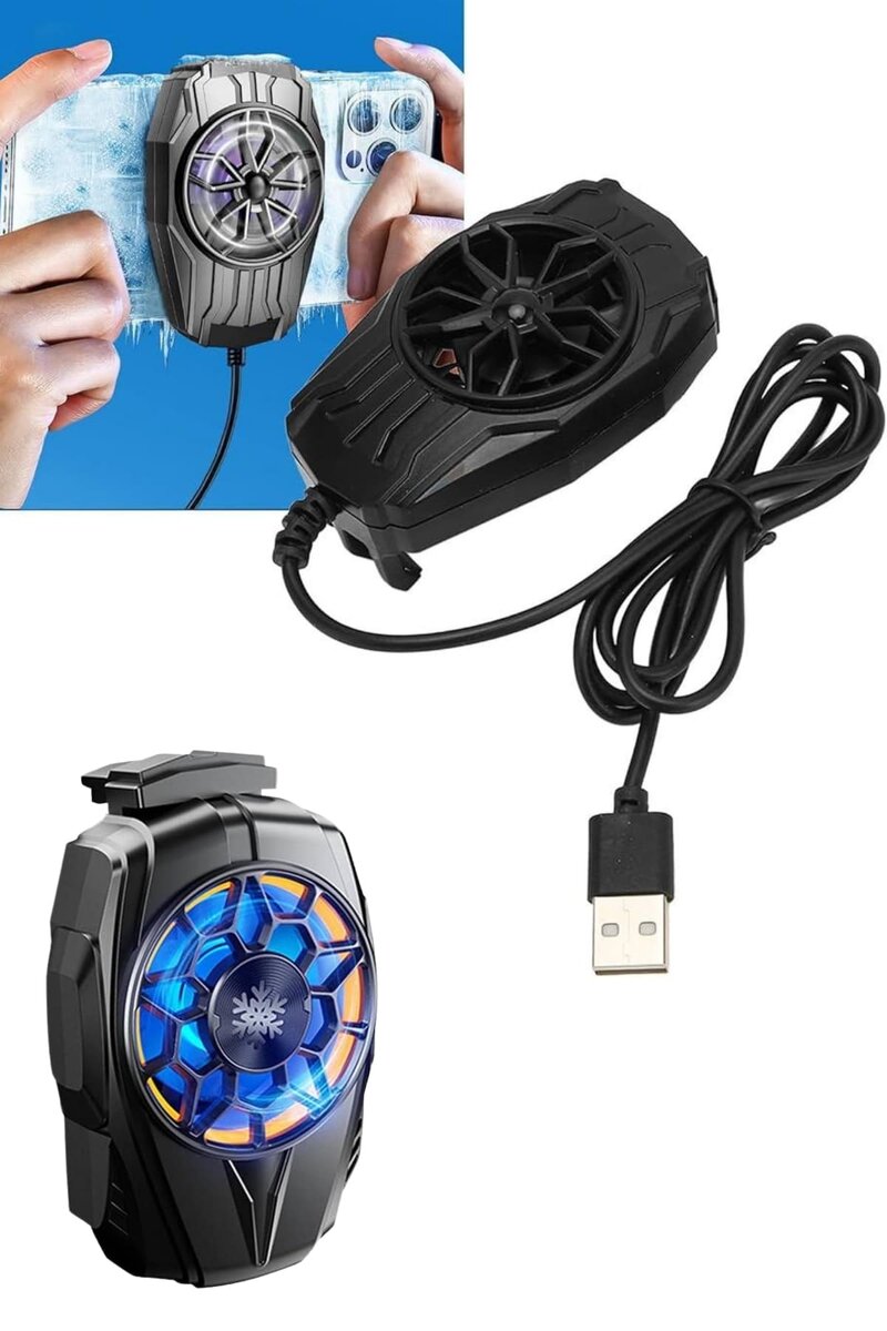 Telefon Soğutucu Fan Güçlü Motor Radyatör Cep Telefon Soğutma Telefon Soğutucu Fan Güçlü Motor Radyatör Cep Telefon Soğutma