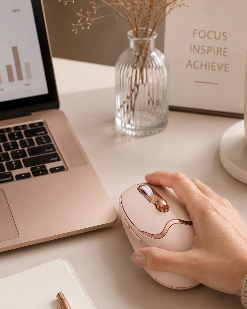 Ergonomik Tasarımlı Kablosuz Mouse Bluetooth ve USB Alıcılı Ergonomik Tasarımlı Kablosuz Mouse Bluetooth ve USB Alıcılı