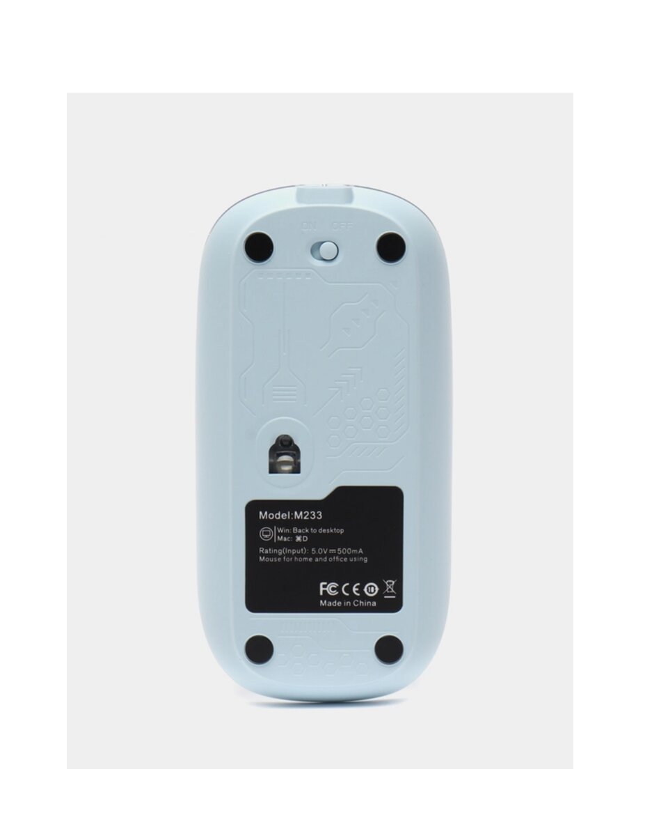 Bluetooth 5.2 Destekli Mavi Pilli Kablosuz Mouse