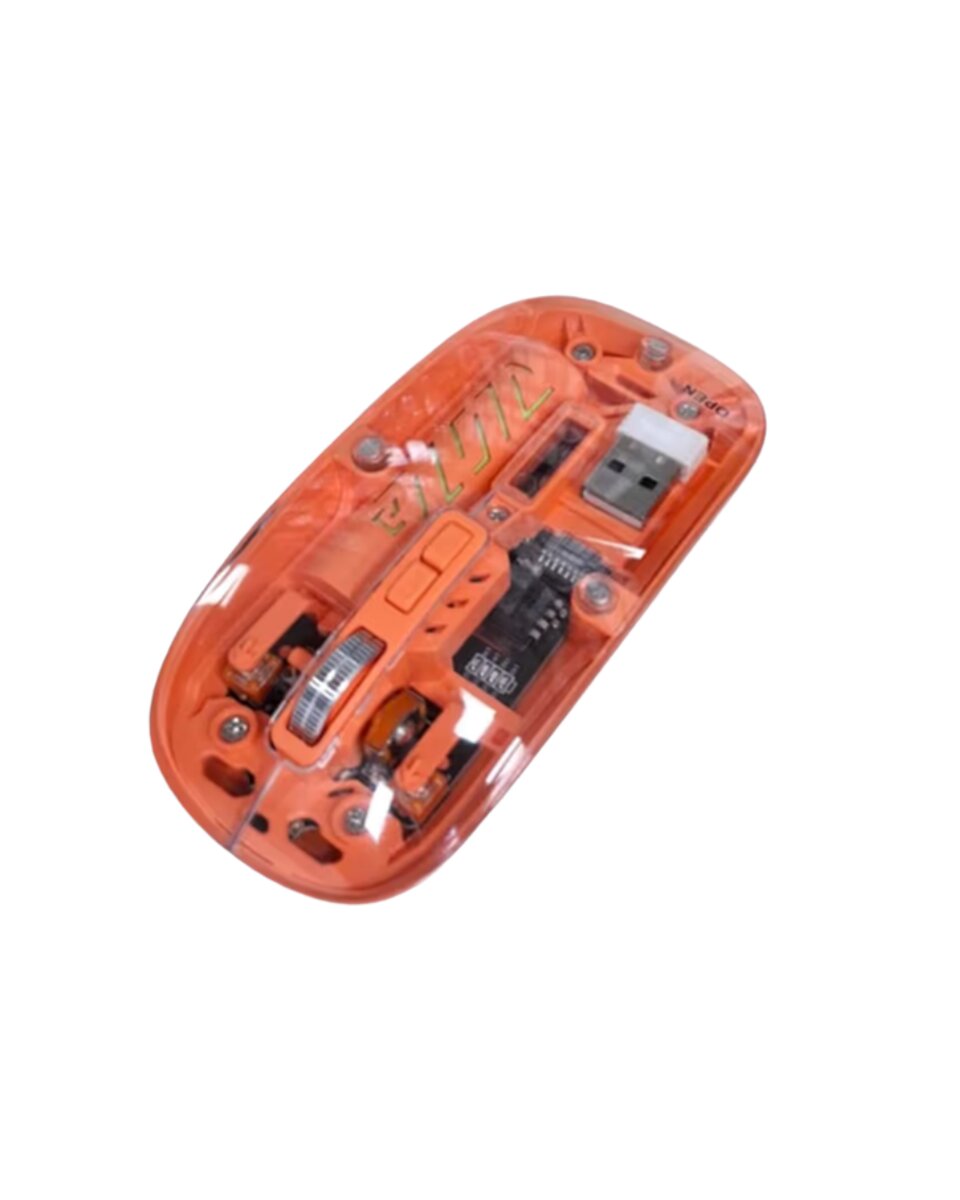 Şeffaf Kablosuz Mouse Bluetooth Bağlantılı Sessiz Tıklama Şeffaf Kablosuz Mouse Bluetooth Bağlantılı Sessiz Tıklama