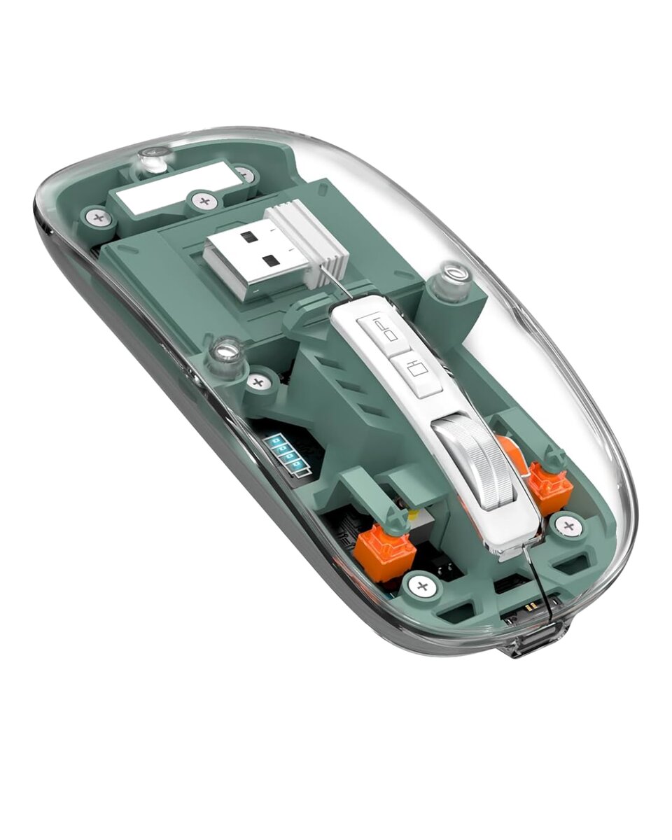 Şeffaf Tasarımlı Bluetooth Kablosuz Mouse Pilli Kullanım Şeffaf Tasarımlı Bluetooth Kablosuz Mouse Pilli Kullanım