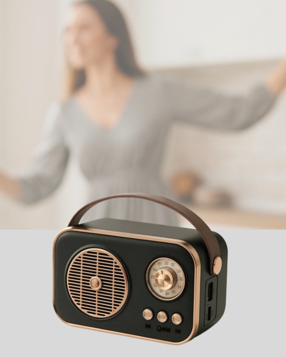 Bluetooth’lu Retro Radyo – FM Destekli Nostaljik Hoparlör Bluetooth’lu Retro Radyo – FM Destekli Nostaljik Hoparlör