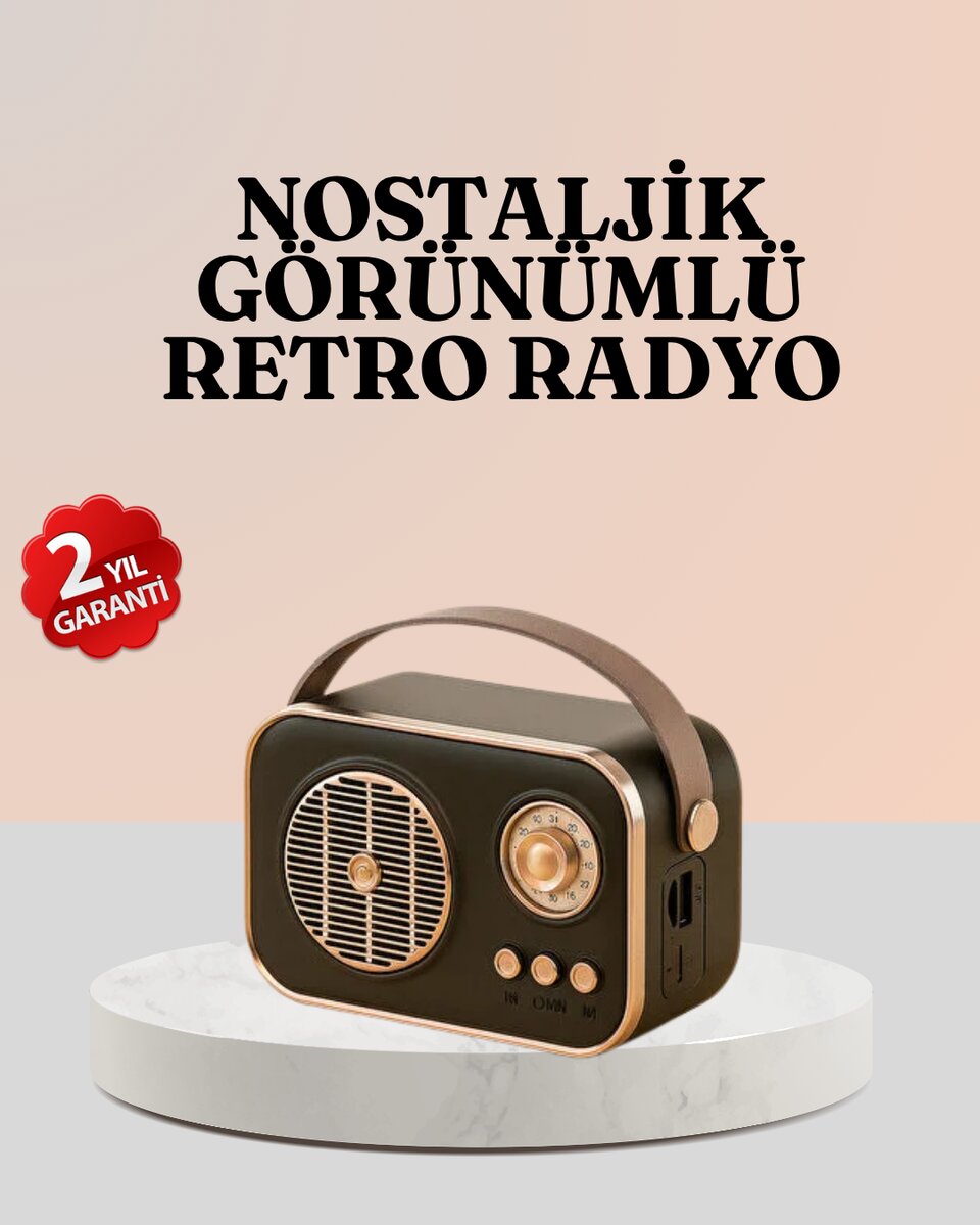 Bluetooth’lu Retro Radyo – FM Destekli Nostaljik Hoparlör Bluetooth’lu Retro Radyo – FM Destekli Nostaljik Hoparlör