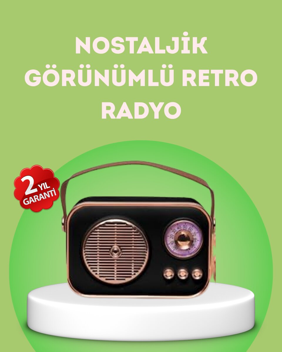 Nostaljik Retro Radyo – Bluetooth, USB ve FM Özellikli Şık Tasarım Nostaljik Retro Radyo – Bluetooth, USB ve FM Özellikli Şık Tasarım