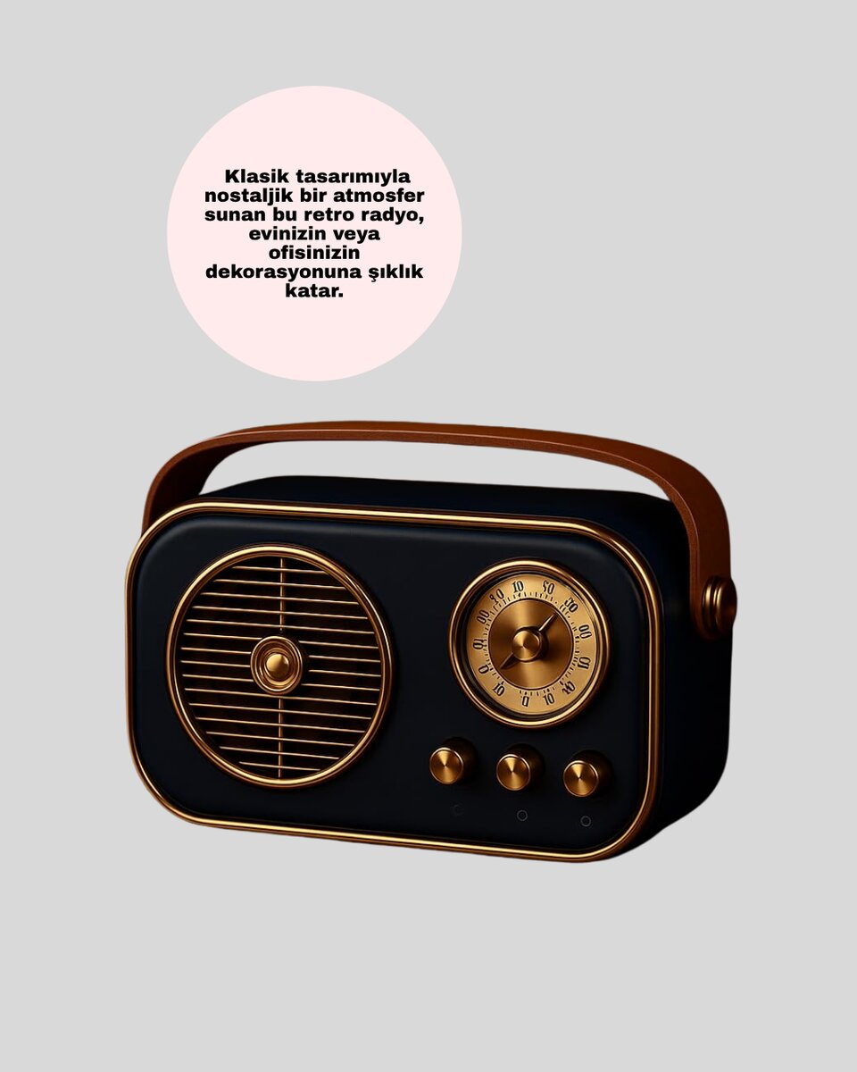 Retro Tarz Kablosuz Radyo – Bluetooth, USB ve TF Kart Girişli Retro Tarz Kablosuz Radyo – Bluetooth, USB ve TF Kart Girişli