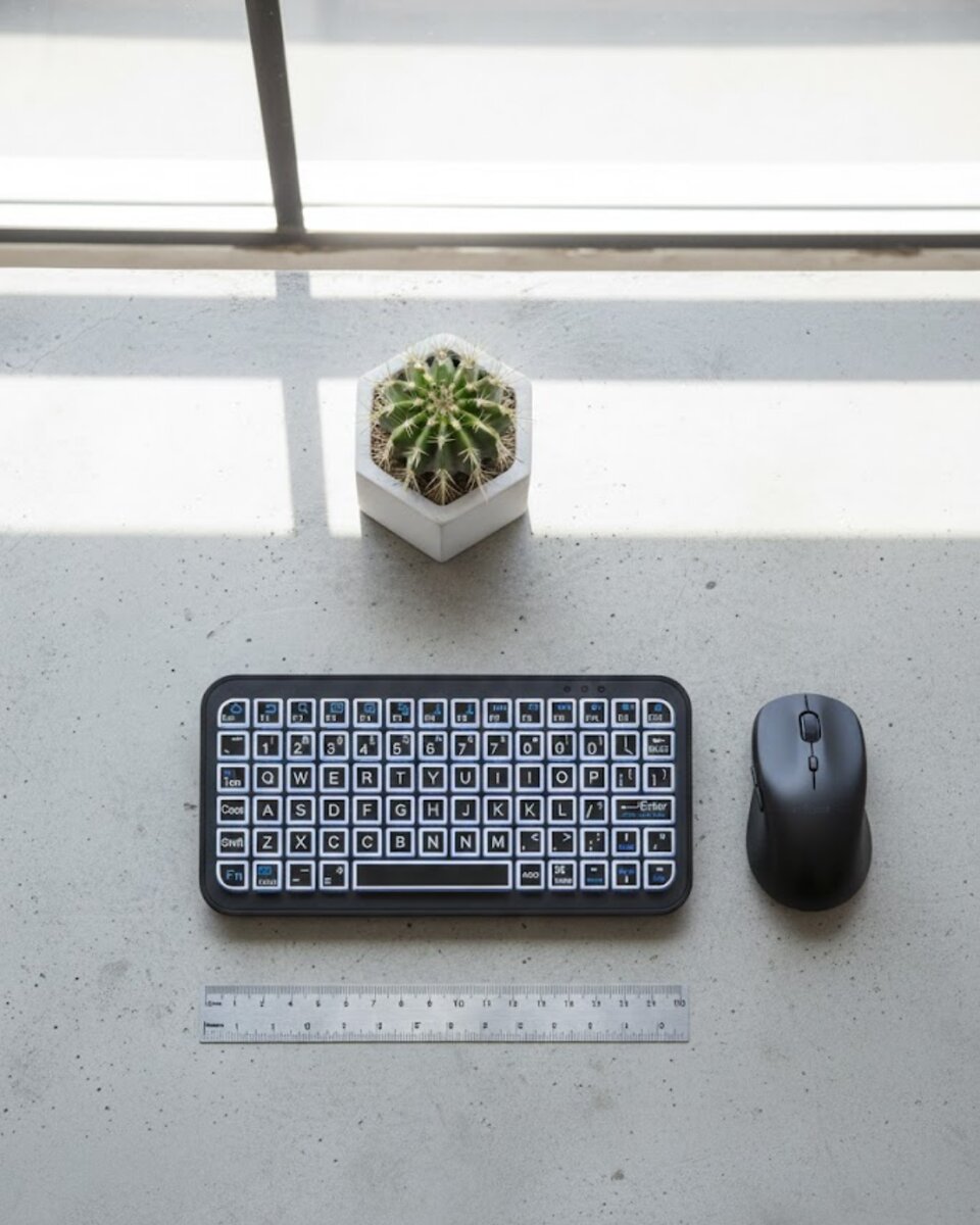 RGB Işıklı Kablosuz Mini Klavye 10 mm İnce Gövde RGB Işıklı Kablosuz Mini Klavye 10 mm İnce Gövde