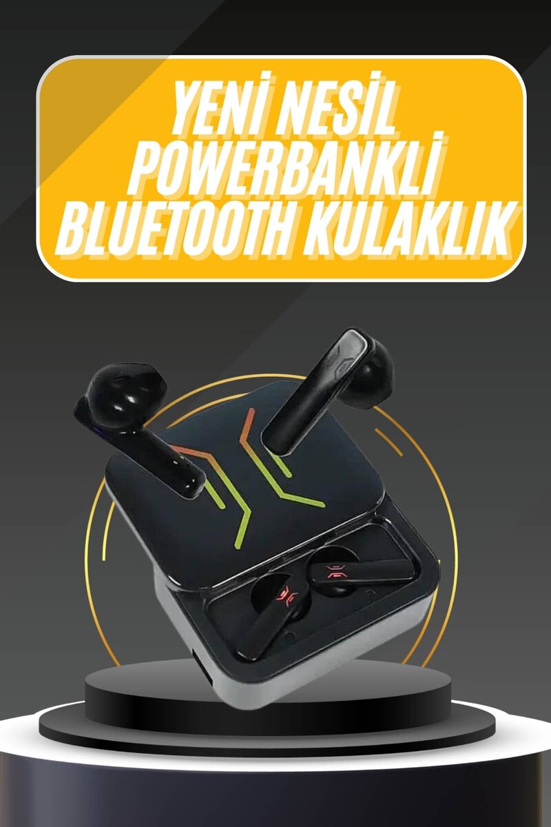 Powerbank Bluetooth Kulaklık Oyuncu Kulaklığı Yüksek Ses Kaliteli Powerbank Bluetooth Kulaklık Oyuncu Kulaklığı Yüksek Ses Kaliteli