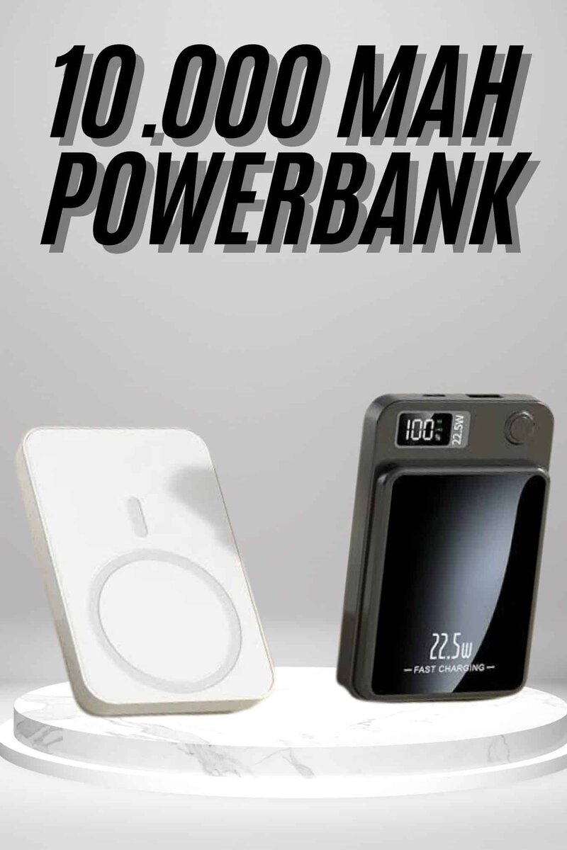 Magsafe Hızlı Şarj 10.000 Mah Wireless Şarj Powerbank Android ve İOS Uyumlu