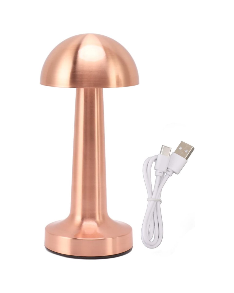 Şarjlı LED Masa Lambası 3 Kademe Dokunmatik Bronz Modern Tasarım Şarjlı LED Masa Lambası 3 Kademe Dokunmatik Bronz Modern Tasarım