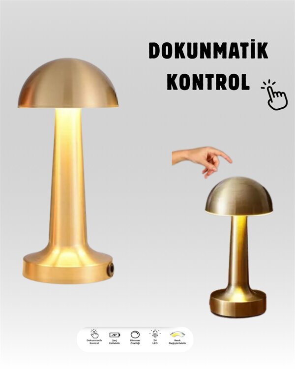 Şarjlı Dimmerli LED Masa Lambası – 4-8 Saat Aydınlatma Şarjlı Dimmerli LED Masa Lambası – 4-8 Saat Aydınlatma