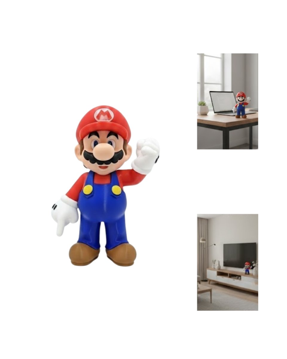 3D Süper Mario Dekoratif Biblo Koleksiyonluk Oyun Karakteri Figürü 3D Süper Mario Dekoratif Biblo Koleksiyonluk Oyun Karakteri Figürü