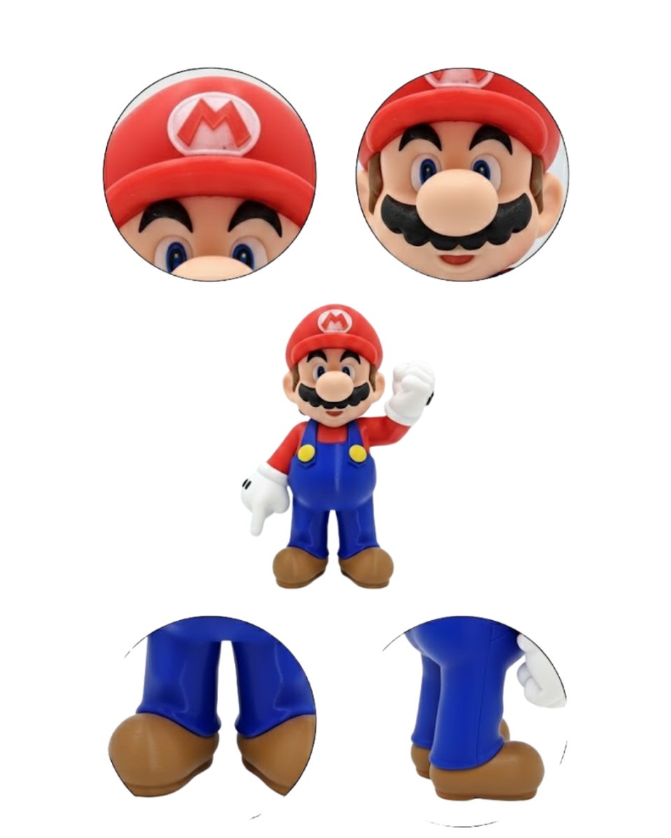 3D Süper Mario Dekoratif Biblo Koleksiyonluk Oyun Karakteri Figürü 3D Süper Mario Dekoratif Biblo Koleksiyonluk Oyun Karakteri Figürü