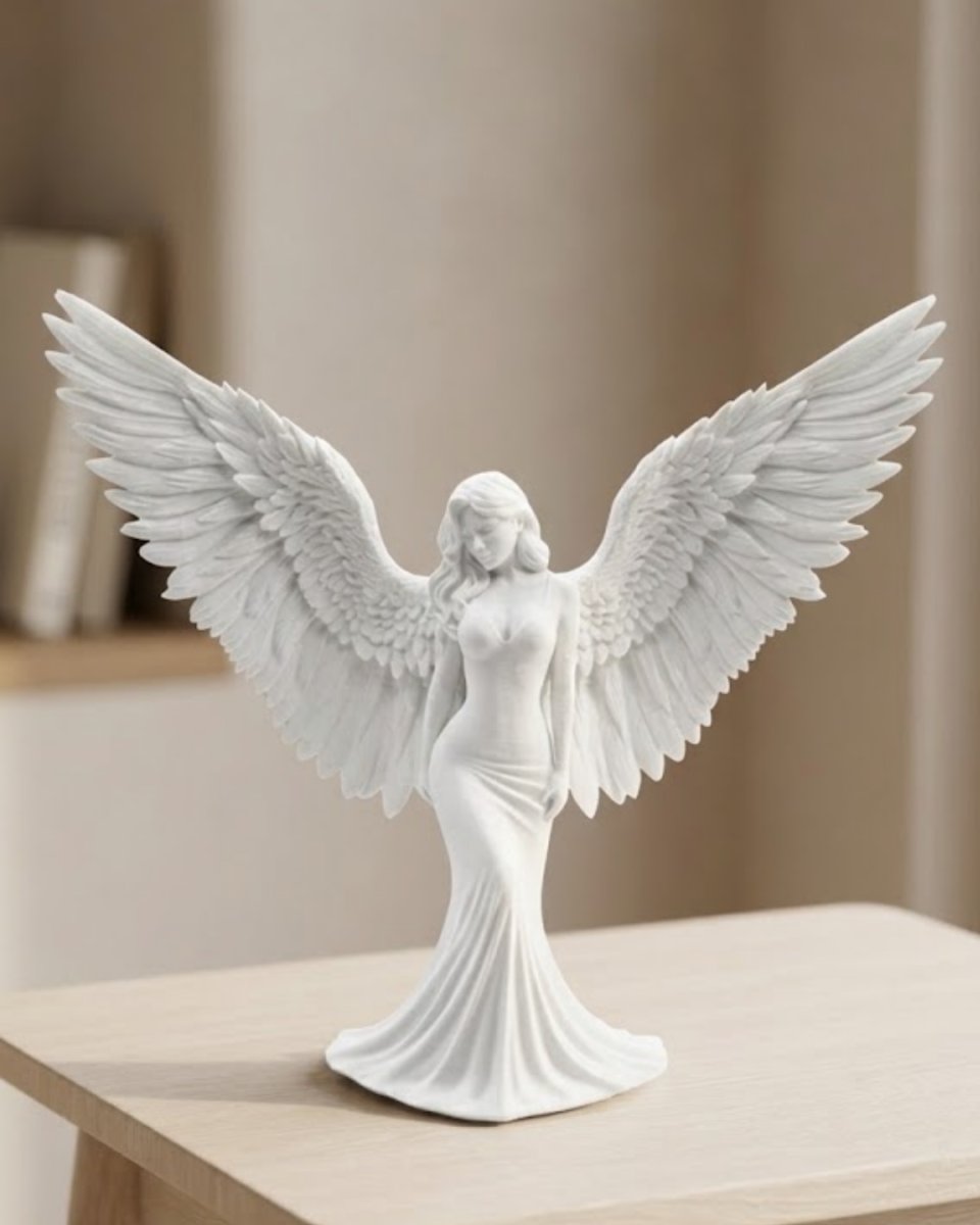 Dekoratif Melek İnsan Figürlü 3D Heykel Biblo Modern Ev Dekoru Dekoratif Melek İnsan Figürlü 3D Heykel Biblo Modern Ev Dekoru