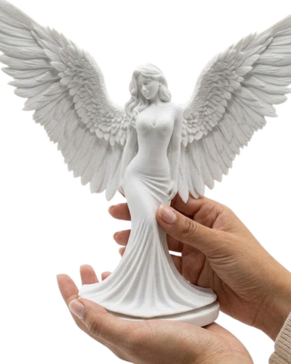 Estetik Melek Kadın Figürlü 3D Dekoratif Biblo Modern Salon Dekoru Estetik Melek Kadın Figürlü 3D Dekoratif Biblo Modern Salon Dekoru