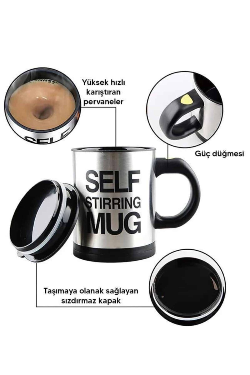 Karıştırıcı Özellikli Mikser Kupa Bardak Kompakt Taşınabilir Mug Karıştırıcı Özellikli Mikser Kupa Bardak Kompakt Taşınabilir Mug
