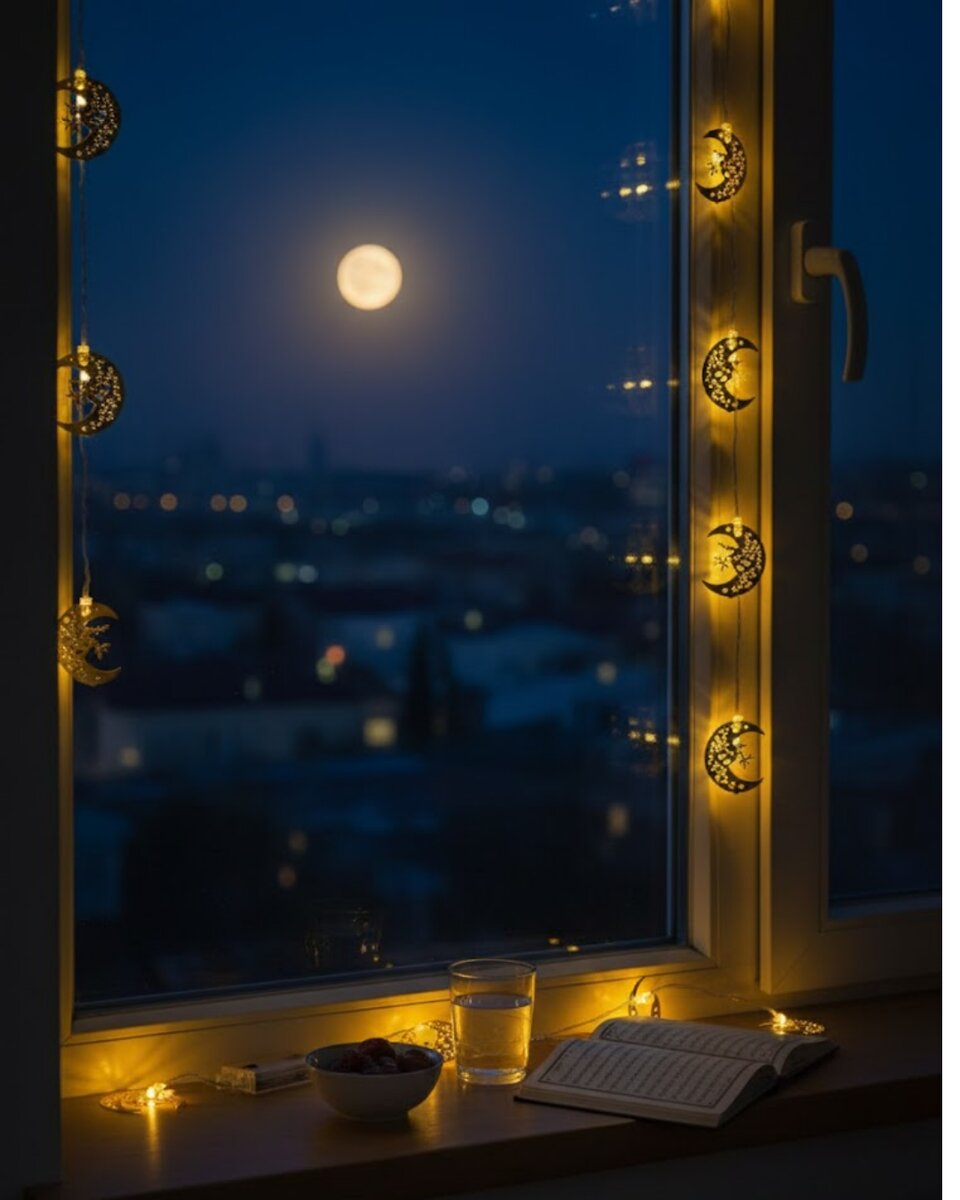 Dekoratif Minareli Hilal LED Işık Metal Gövdeli Ramazan Aydınlatma Dekoratif Minareli Hilal LED Işık Metal Gövdeli Ramazan Aydınlatma