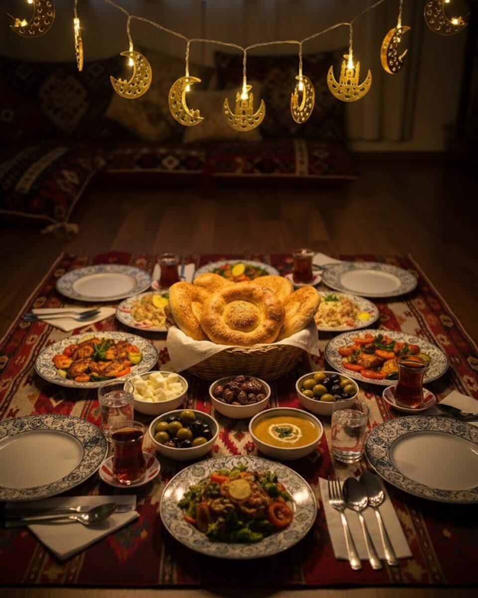 Pilli Minareli Hilal LED Işık Gold Metal Ramazan Dekorasyonu Pilli Minareli Hilal LED Işık Gold Metal Ramazan Dekorasyonu