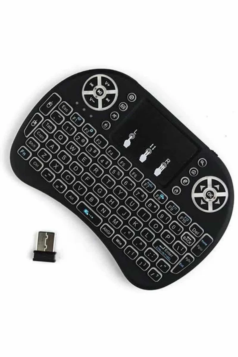 Kablosuz Türkçe Q Klavye RGB Işıklı Televizyon Ps3 Dokunmatik Mouse Kablosuz Türkçe Q Klavye RGB Işıklı Televizyon Ps3 Dokunmatik Mouse