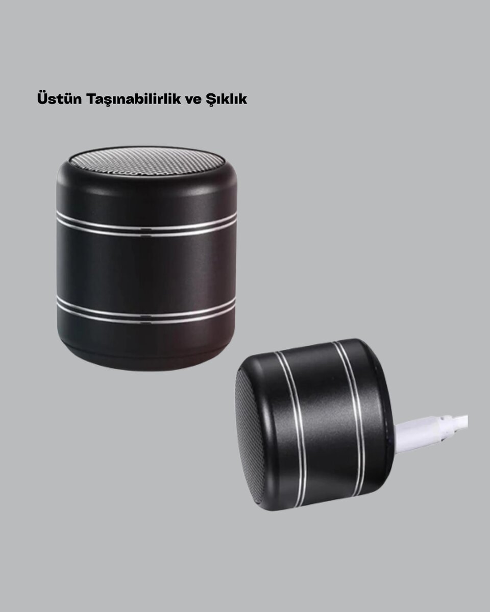 Taşınabilir Silindir Tasarım Bluetooth 5.0 Hoparlör Yüksek Bas Performanslı Taşınabilir Silindir Tasarım Bluetooth 5.0 Hoparlör Yüksek Bas Performanslı