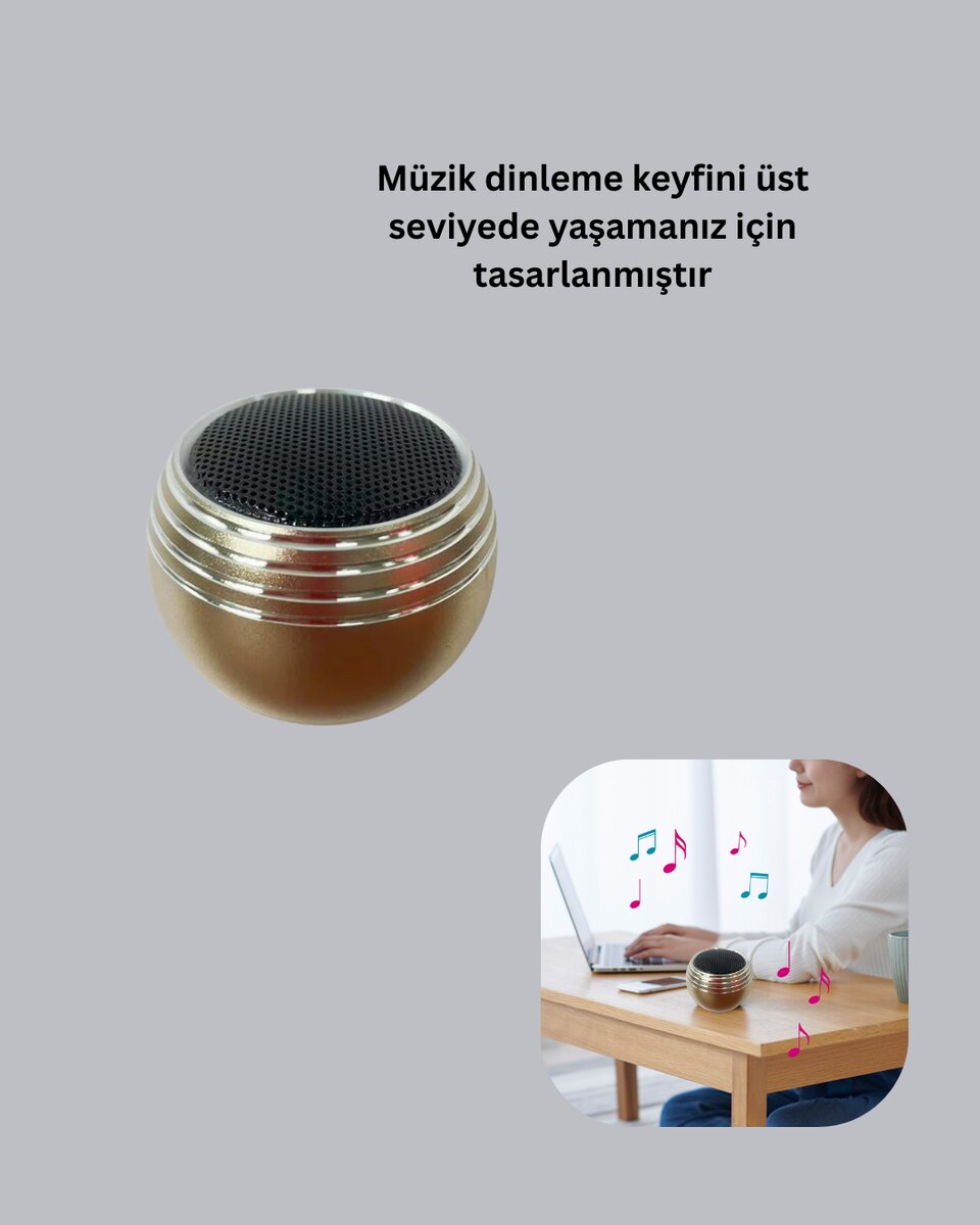 Mini Bluetooth Hoparlör TWS Özellikli Taşınabilir Güçlü Ses Mini Bluetooth Hoparlör TWS Özellikli Taşınabilir Güçlü Ses