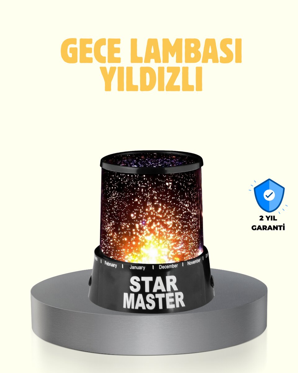 LED Renk Değiştiren Yıldız Projektör Galaxy Efektli Gece Lambası LED Renk Değiştiren Yıldız Projektör Galaxy Efektli Gece Lambası