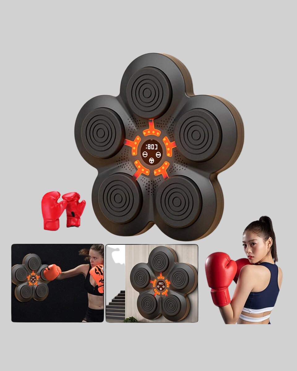 Ev Tipi Akıllı Boks Duvar Paneli Müzikli Bluetoothlu Refleks Geliştirme Cihazı Ev Tipi Akıllı Boks Duvar Paneli Müzikli Bluetoothlu Refleks Geliştirme Cihazı