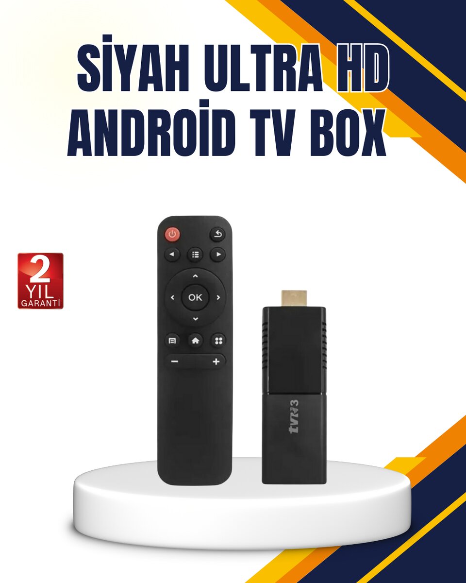 Android TV Stick 4K Ultra HD Görüntü Destekli Android TV Stick 4K Ultra HD Görüntü Destekli