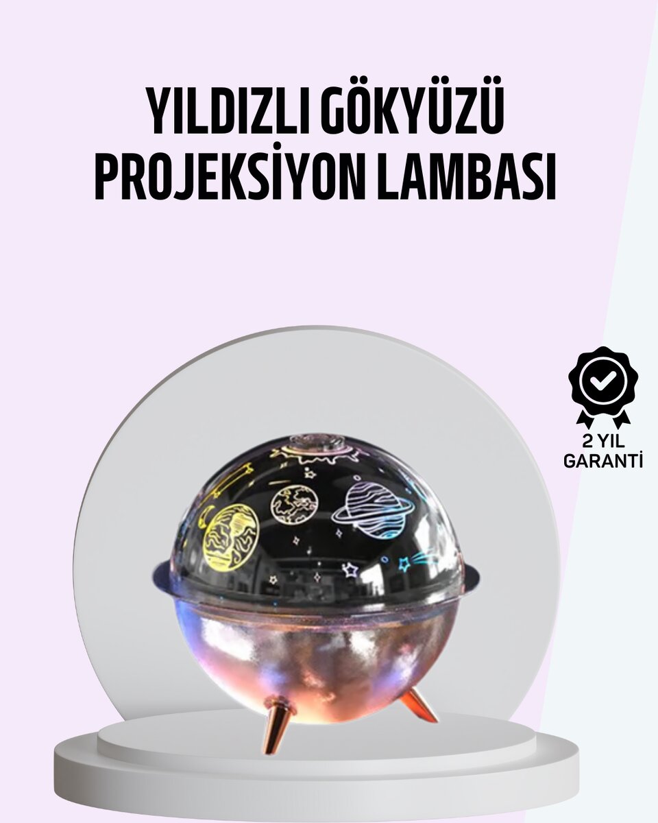 USB Şarjlı Uzay Temalı Işık Projektörü Hava Nemlendirici USB Şarjlı Uzay Temalı Işık Projektörü Hava Nemlendirici