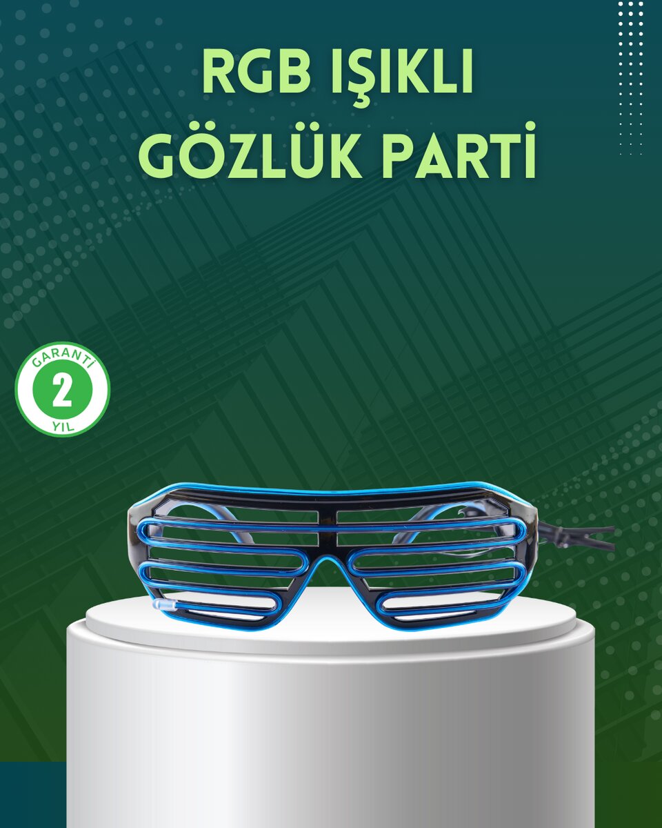 Işıklı LED Gözlük Parti Konser ve Etkinlik Aksesuarı Işıklı LED Gözlük Parti Konser ve Etkinlik Aksesuarı