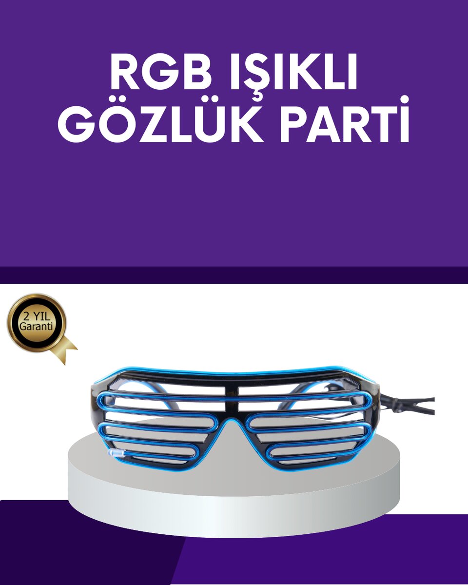 LED Işıklı Parti Gözlüğü Renkli Eğlence Aksesuarı LED Işıklı Parti Gözlüğü Renkli Eğlence Aksesuarı