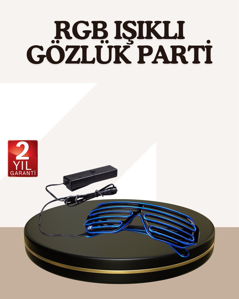 Gece Eğlenceleri İçin LED Işıklı Gözlük Gece Eğlenceleri İçin LED Işıklı Gözlük
