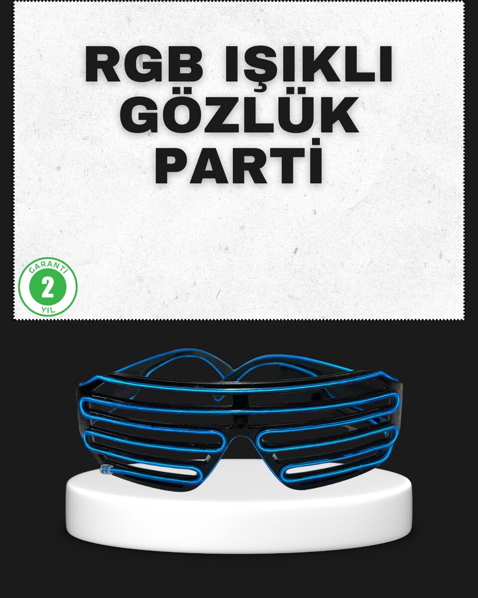 Parti ve Organizasyonlara Özel LED Işıklı Gözlük Parti ve Organizasyonlara Özel LED Işıklı Gözlük