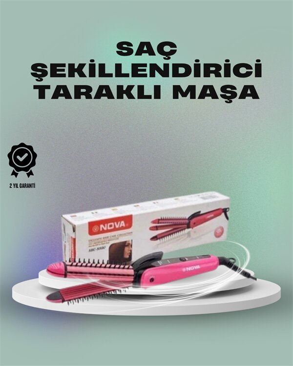 Isı Koruyucu ve Sabitleyici Özellikli Profesyonel Saç Maşası Isı Koruyucu ve Sabitleyici Özellikli Profesyonel Saç Maşası