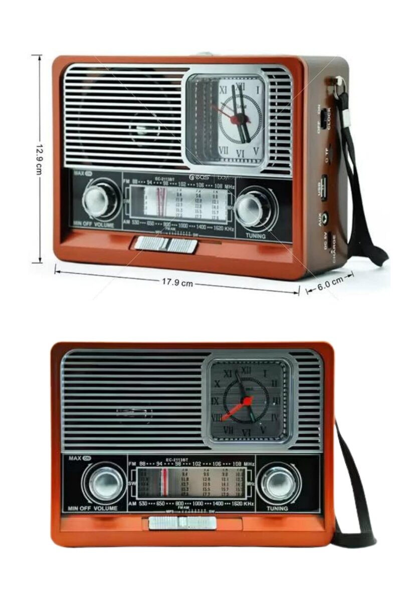 Nostaljik Vintage Radyo Taşınabilir Bluetooth Bağlantılı Hoparlör Radyo Nostaljik Vintage Radyo Taşınabilir Bluetooth Bağlantılı Hoparlör Radyo