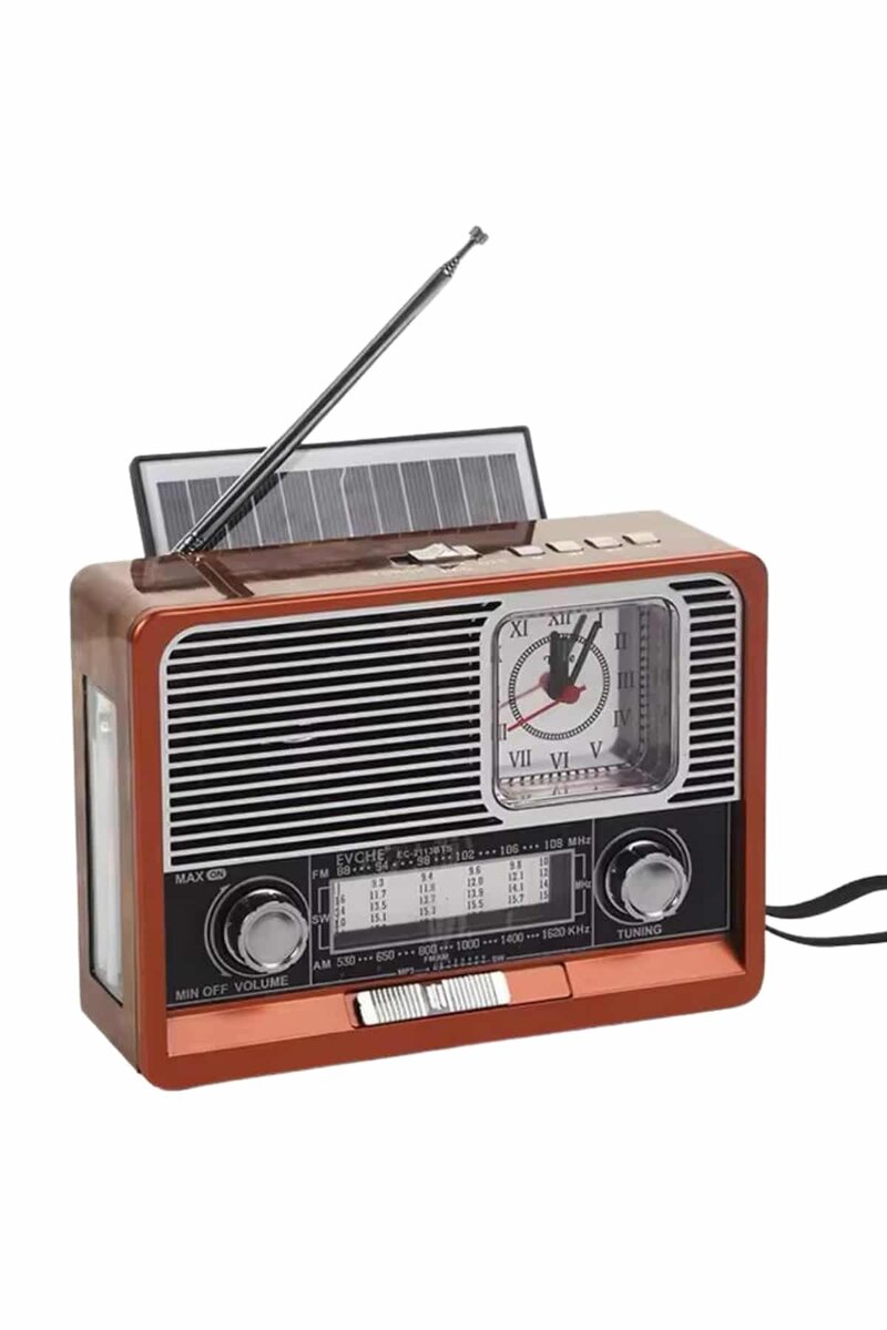 Saatli Fenerli Bluetooth Nostaljik Radyo AUX SD USB Girişli Bluetooth Hoparlör Saatli Fenerli Bluetooth Nostaljik Radyo AUX SD USB Girişli Bluetooth Hoparlör