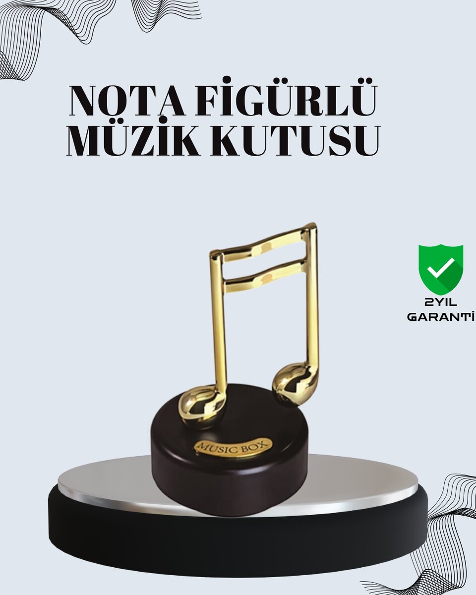 Nota Figürü Müzik Kutusu Melodious Model Nota Figürü Müzik Kutusu Melodious Model