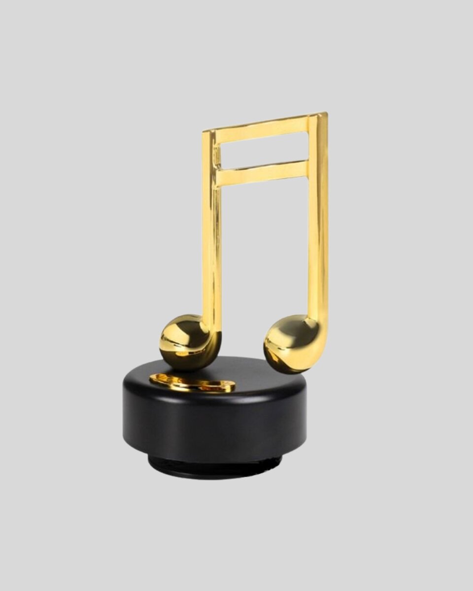 Dönen Nota Figürlü Müzik Box Işıltılı Dekoratif Tasarım Dönen Nota Figürlü Müzik Box Işıltılı Dekoratif Tasarım