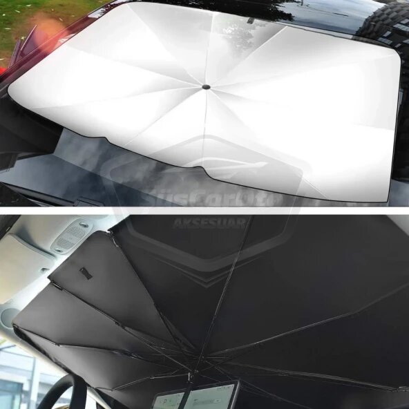 Renault Symbol, Dacia Sandero, Opel Corsa, Ford Ka, Peugeot 208 Uyumlu Oto Şemsiye Renault Symbol, Dacia Sandero, Opel Corsa, Ford Ka, Peugeot 208 Uyumlu Oto Şemsiye