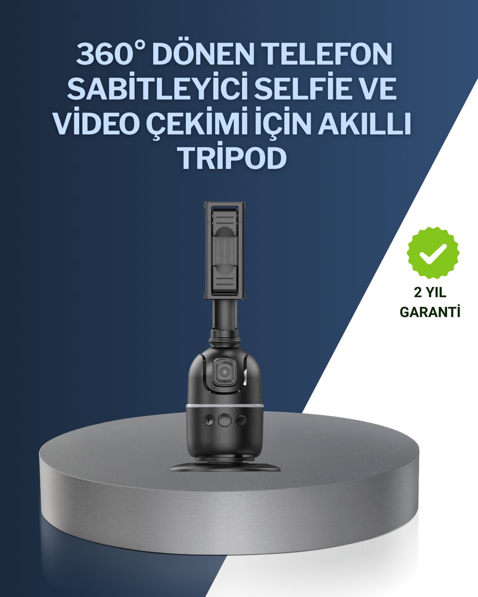 Canlı Yayın ve Video Çekimleri İçin Otomatik Yüz Takipli Masaüstü Gimbal Canlı Yayın ve Video Çekimleri İçin Otomatik Yüz Takipli Masaüstü Gimbal