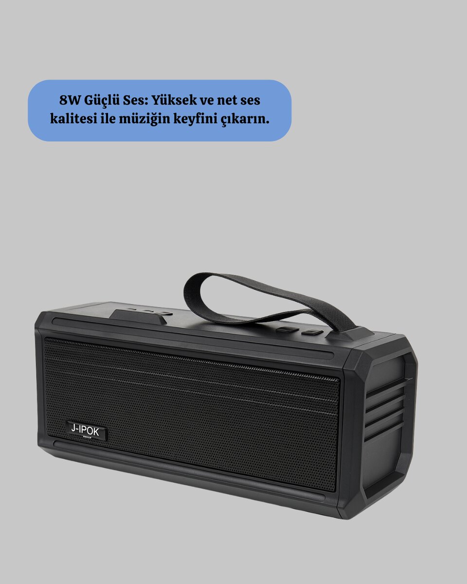 Kablosuz J-IPOX P520 Bluetooth Hoparlör Uzun Pil Ömrü ve Mikrofon Kablosuz J-IPOX P520 Bluetooth Hoparlör Uzun Pil Ömrü ve Mikrofon
