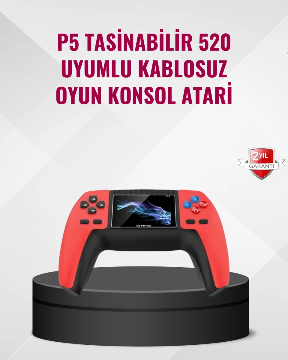 P5 Retro GamePad 520 Oyunlu Taşınabilir Oyun Konsolu P5 Retro GamePad 520 Oyunlu Taşınabilir Oyun Konsolu