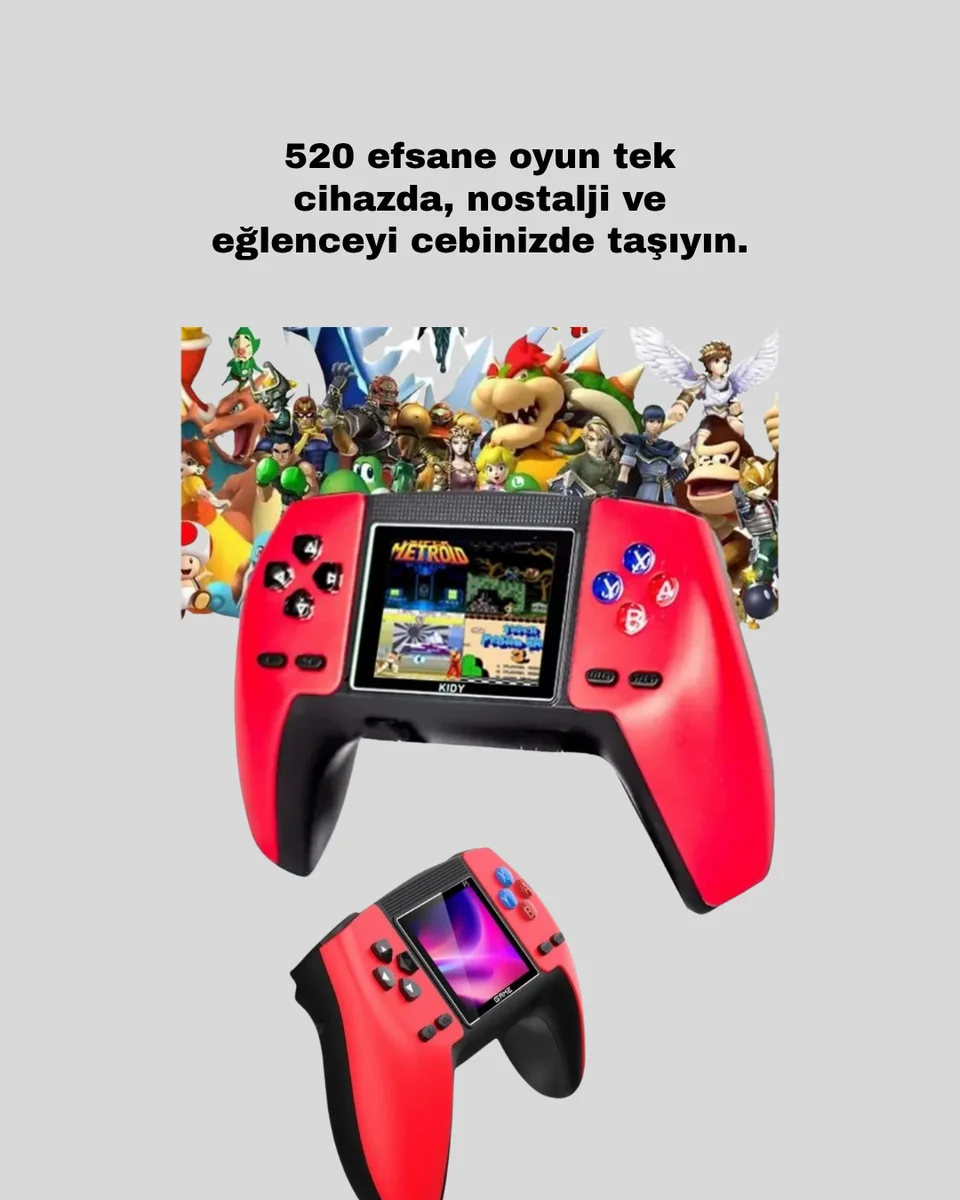 TV Bağlantılı 520 Oyunlu P5 Retro GamePad Konsol TV Bağlantılı 520 Oyunlu P5 Retro GamePad Konsol