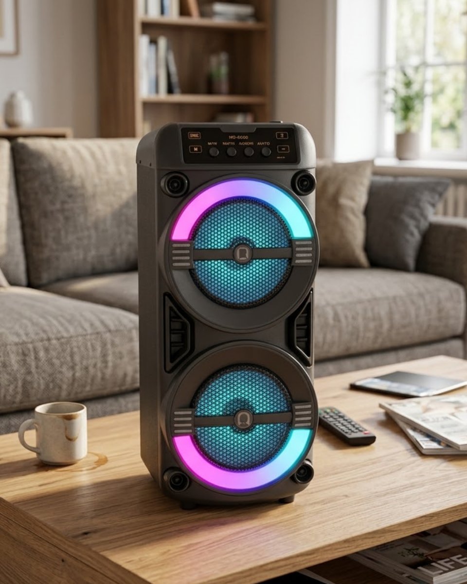 Taşınabilir Bluetooth Hoparlör RGB Işık Efektli Stereo Ses Taşınabilir Bluetooth Hoparlör RGB Işık Efektli Stereo Ses