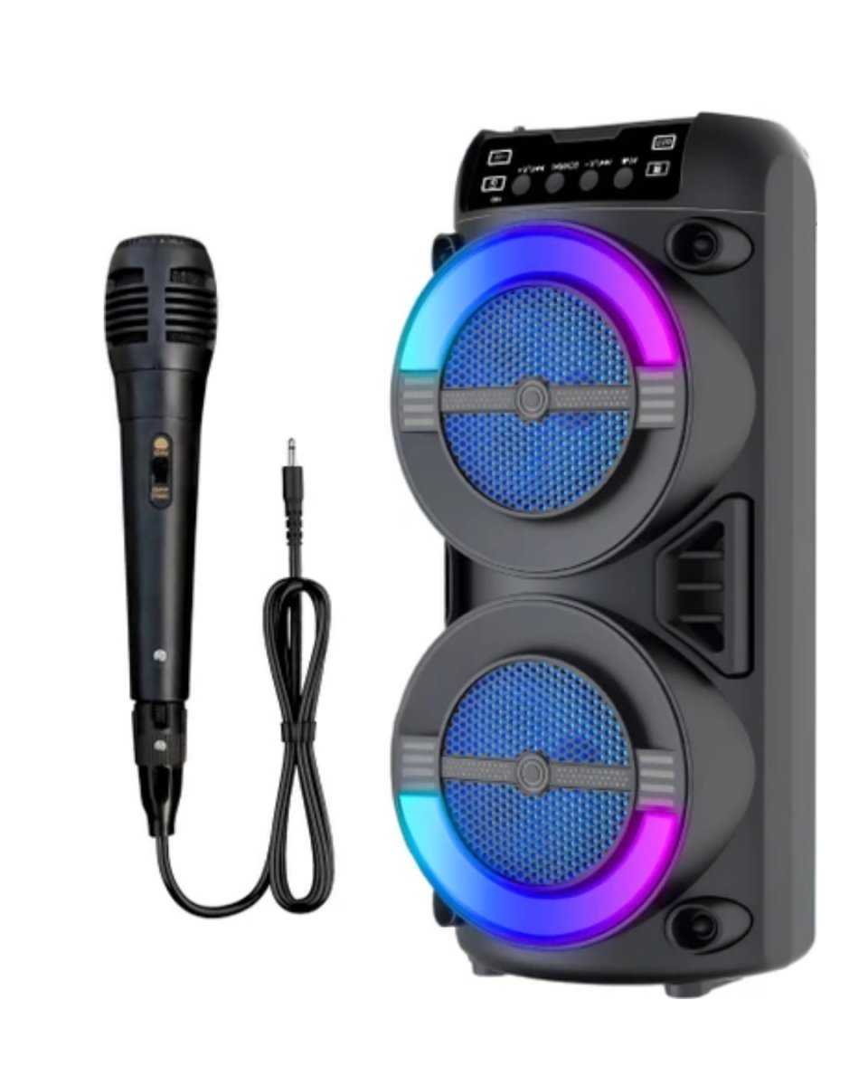 RGB Işıklı Bluetooth Hoparlör Kablosuz Taşınabilir Stereo Speaker