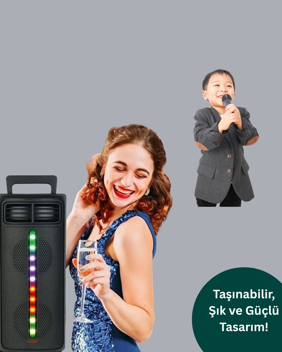 Kablosuz RGB Işıklı Bluetooth Hoparlör | Ev, Parti ve Açık Hava Kullanımı Kablosuz RGB Işıklı Bluetooth Hoparlör | Ev, Parti ve Açık Hava Kullanımı