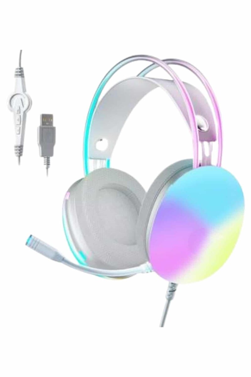 RGB Işıklı Yüksek Ses Kaliteli Kablosuz Kulak Üstü Bluetooth Kulaklık RGB Işıklı Yüksek Ses Kaliteli Kablosuz Kulak Üstü Bluetooth Kulaklık