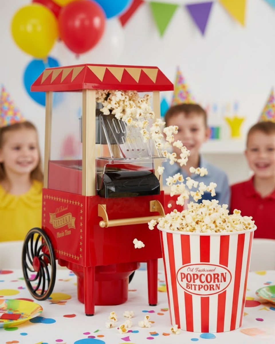 5 Dakikada Popcorn Hazırlayan Yağsız Patlatma Makinesi 5 Dakikada Popcorn Hazırlayan Yağsız Patlatma Makinesi