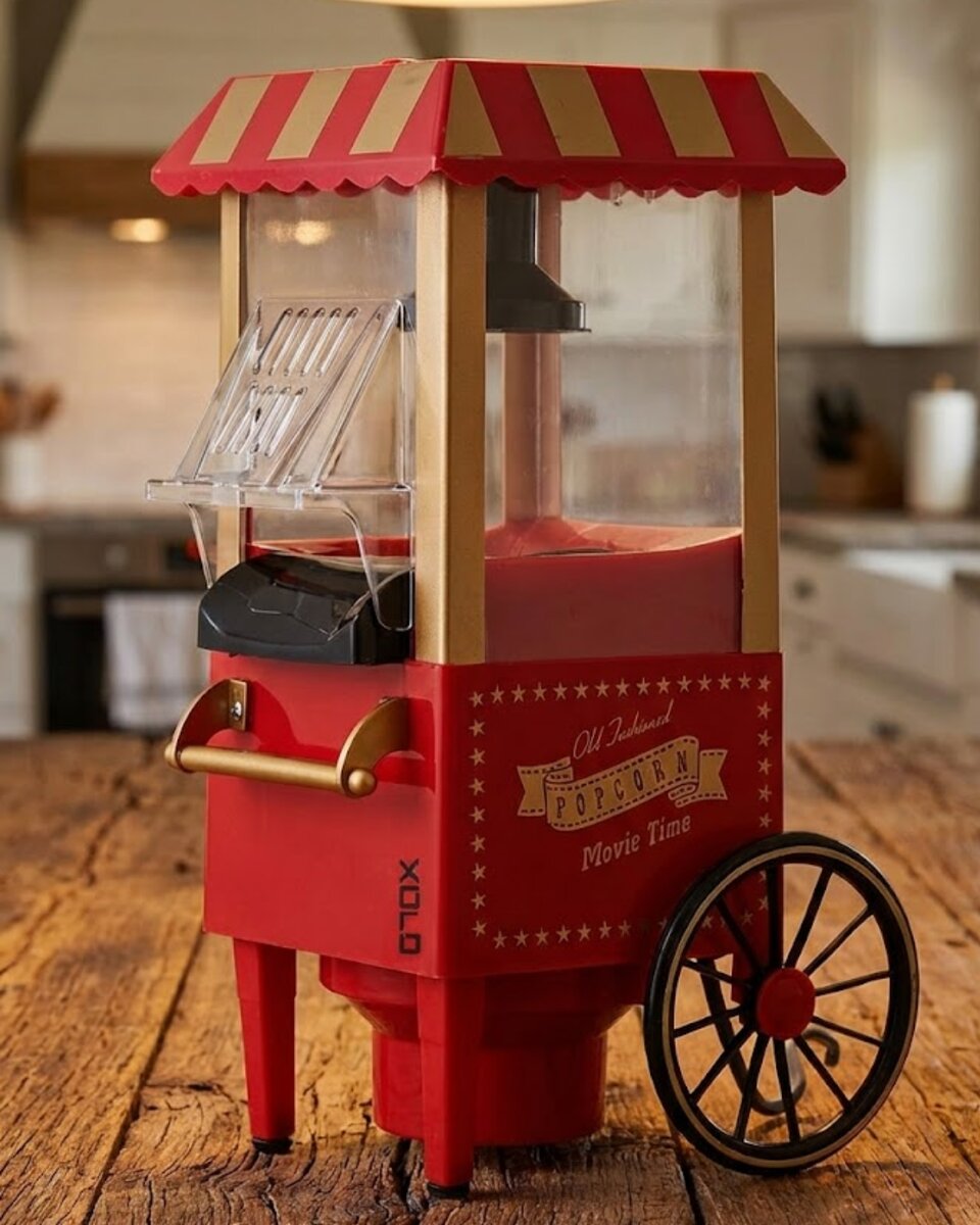 5 Dakikada Popcorn Hazırlayan Yağsız Patlatma Makinesi 5 Dakikada Popcorn Hazırlayan Yağsız Patlatma Makinesi