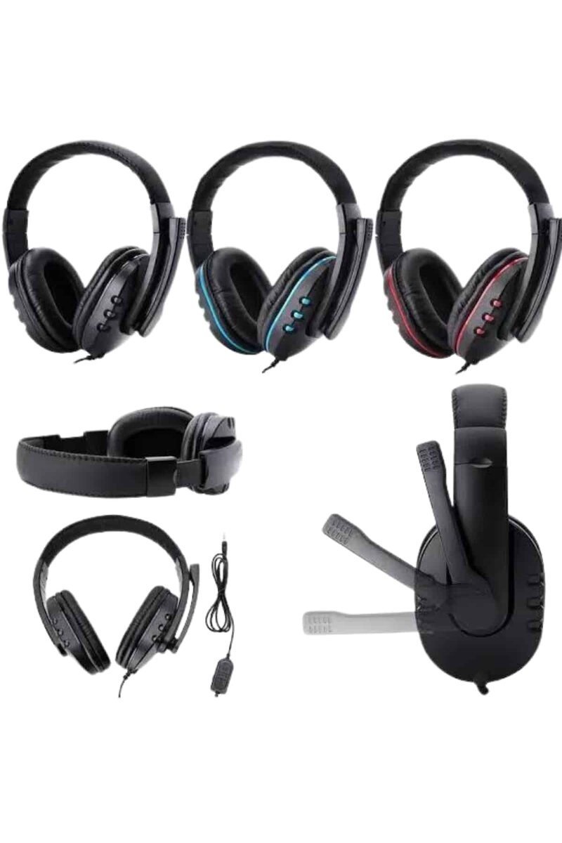 Mikrofonlu Gamer Kulaklık Oyuncu Kulaklığı Yüksek Ses Kaliteli Stereo Yumuşak Yastıklar Mikrofonlu Gamer Kulaklık Oyuncu Kulaklığı Yüksek Ses Kaliteli Stereo Yumuşak Yastıklar