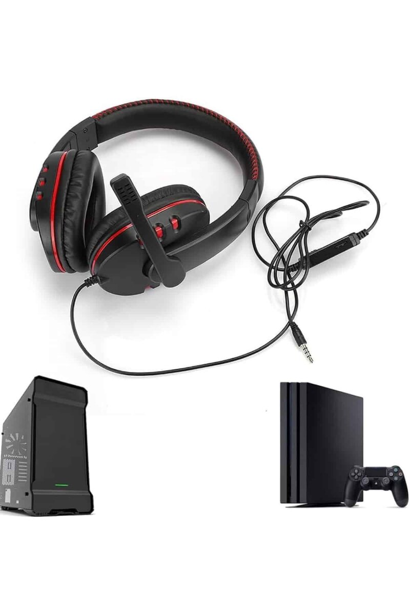 Mikrofonlu Gamer Kulaklık Oyuncu Kulaklığı Yüksek Ses Kaliteli Stereo Yumuşak Yastıklar Mikrofonlu Gamer Kulaklık Oyuncu Kulaklığı Yüksek Ses Kaliteli Stereo Yumuşak Yastıklar